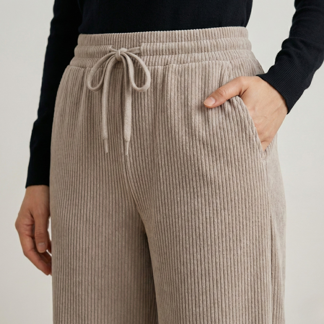 RIBELLE™ – （リベッレ）ソフト裏起毛リブパンツ