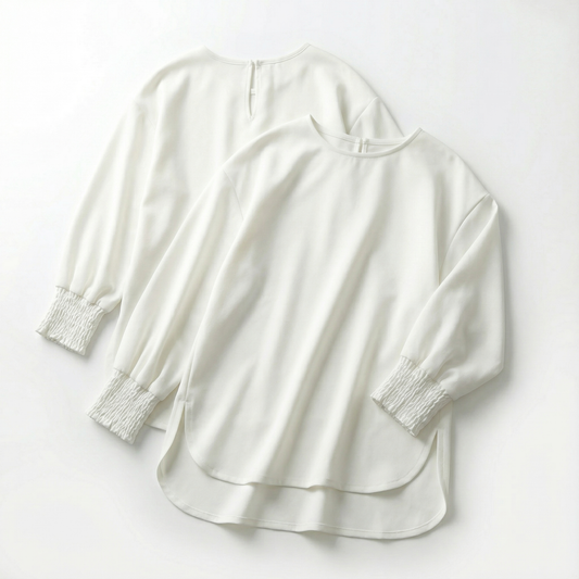 ESSENTA™ – 長袖ラウンドネックトップ