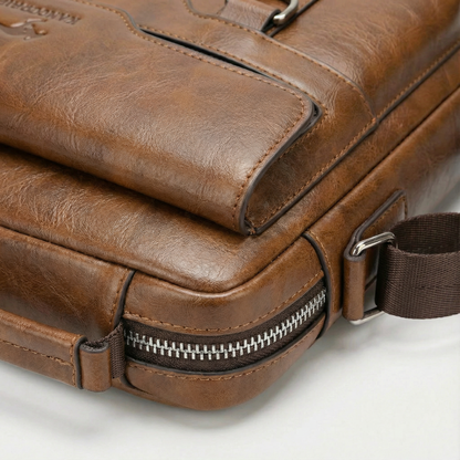 PORTAVO™ – 傷つきにくいレザー メッセンジャーバッグ