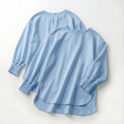 ESSENTA™ – 長袖ラウンドネックトップ