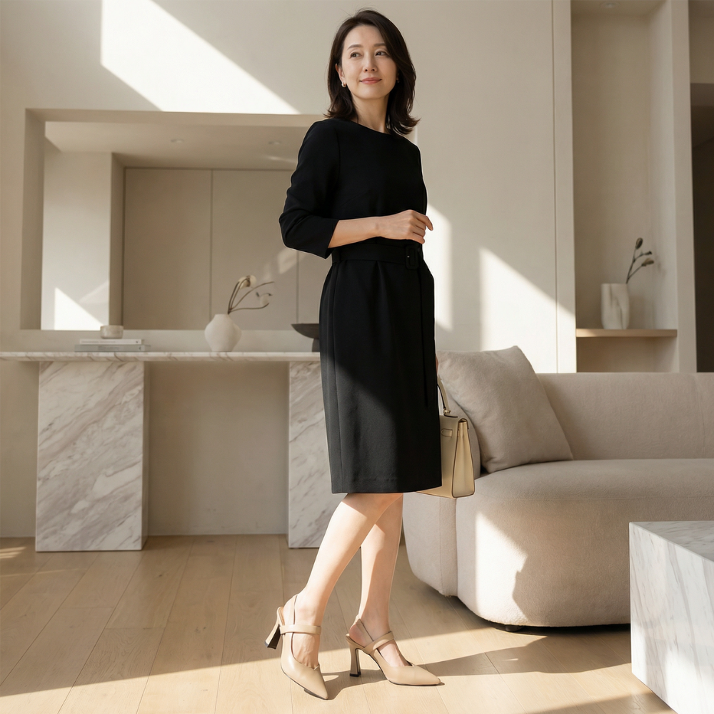 LUMIERE™ – エレガントな6cmクロスストラップヒール