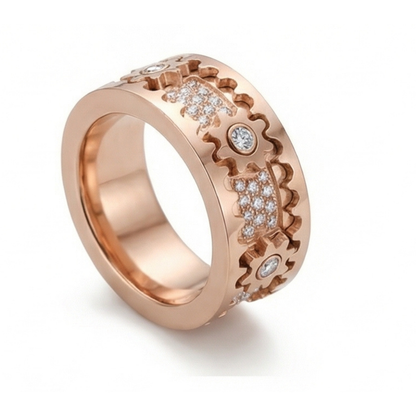 GEARÉA™ – クリスタル装飾 回転ギアリング