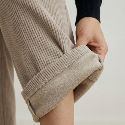 RIBELLE™ – （リベッレ）ソフト裏起毛リブパンツ