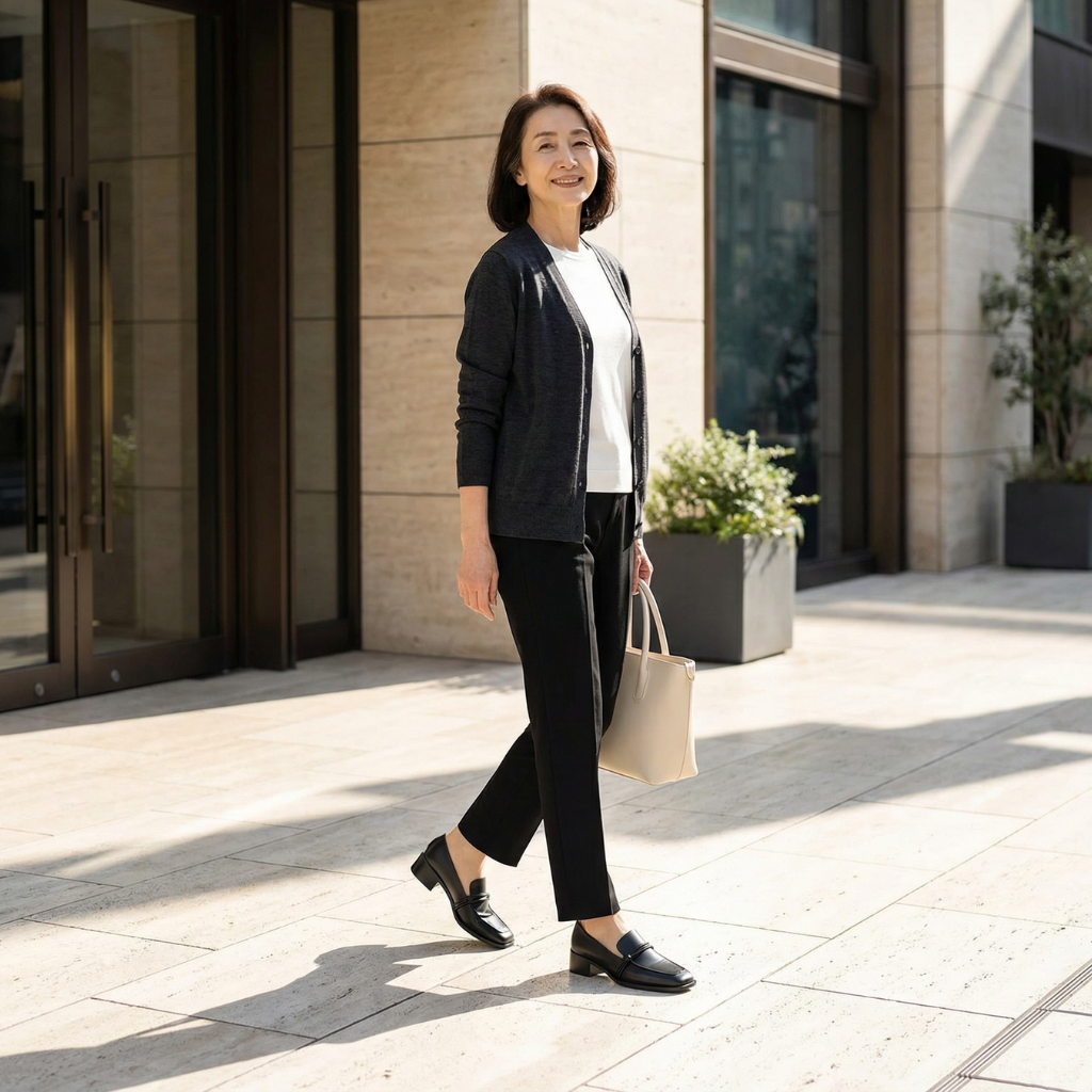 LUMINA™ – PUレザー スクエアトゥローファー