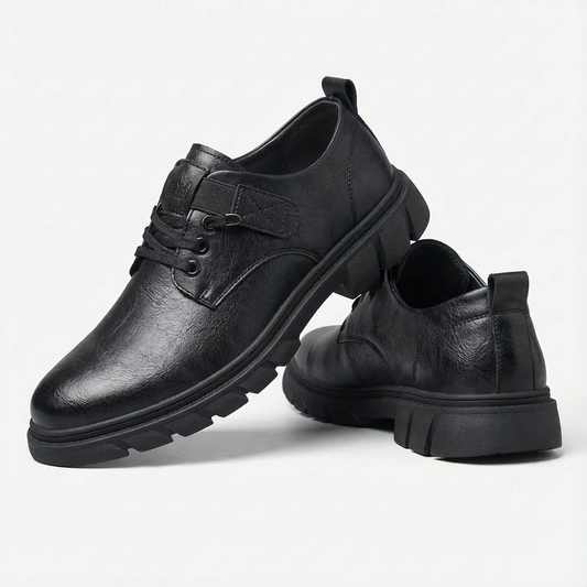 STRATTON™ – プロ仕様・身長アップPUレザーシューズ（5cmヒールアップ）