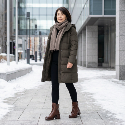 ALTEZZA™ – レトロ調 裏起毛ブーツ 5cm身長アップ