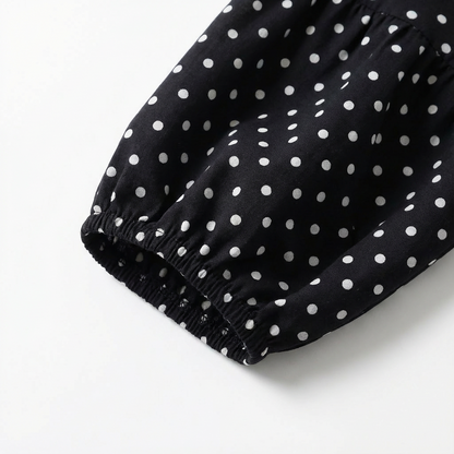 KIRARI™ – 多用途ドット柄マキシワンピース