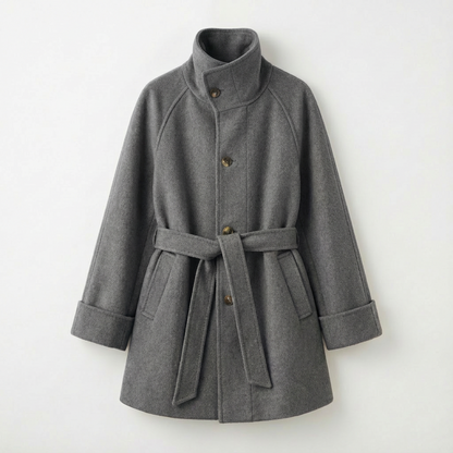 AURELINE™ – スタンドカラーコート（美しいシルエットでスタイルアップ）