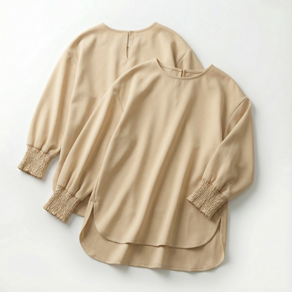 ESSENTA™ – 長袖ラウンドネックトップ