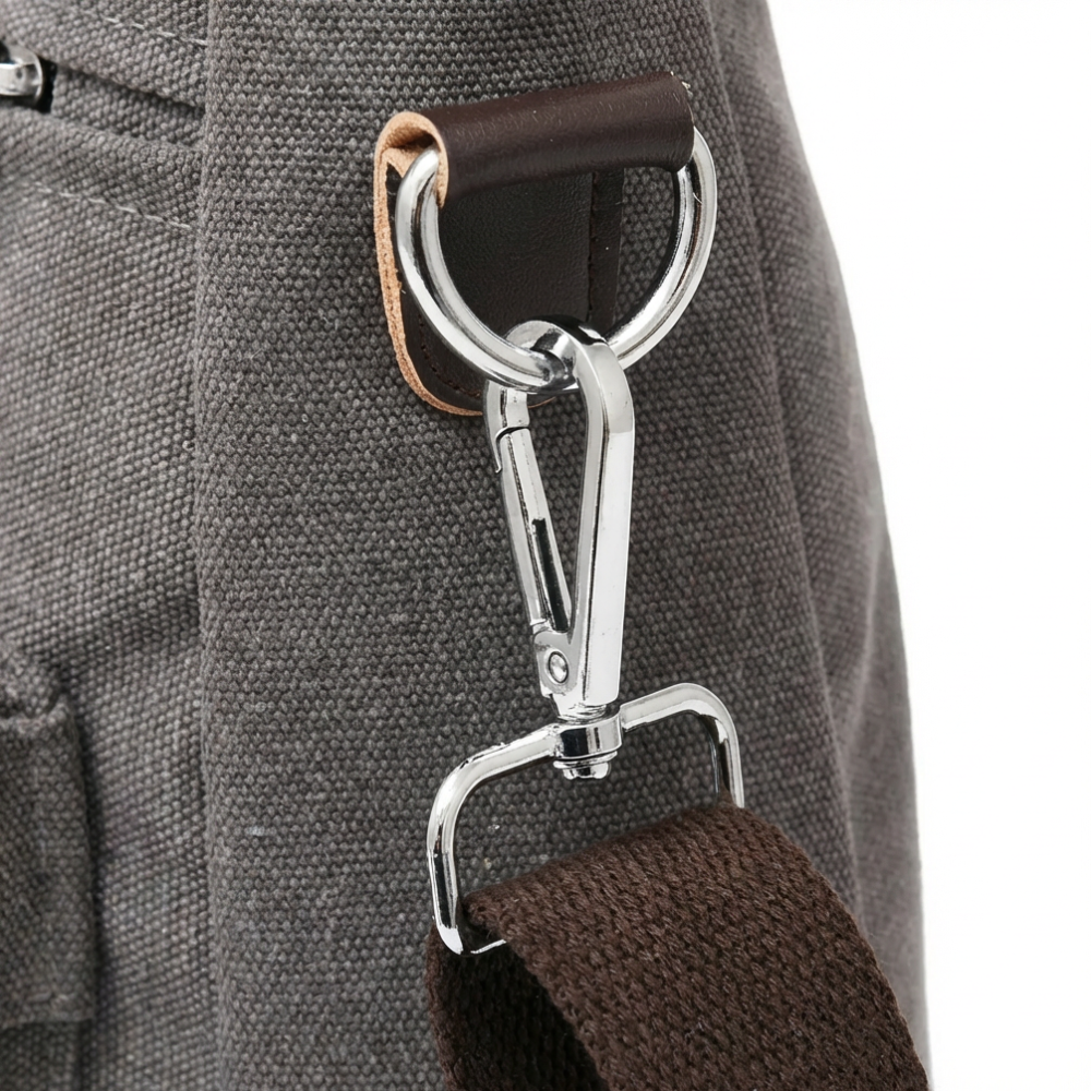 CIVELA™ – マルチポケット キャンバス メッセンジャーバッグ