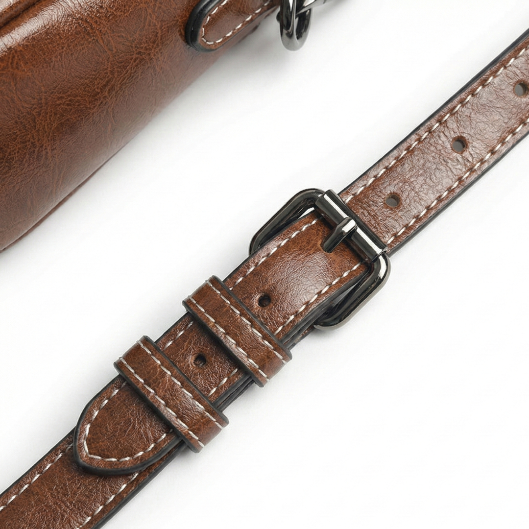 BELLANA™ –  艶やかな本革クロスボディバッグ