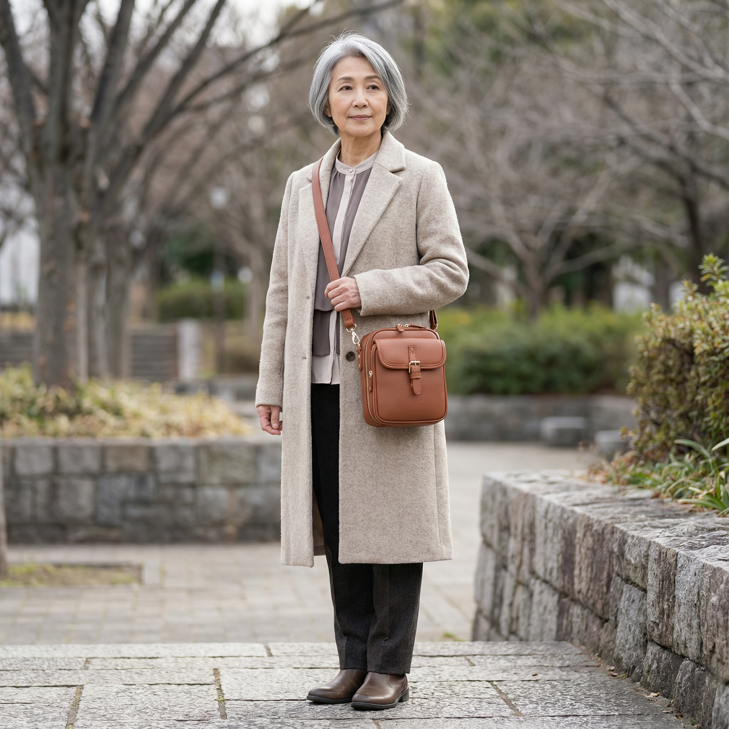 VELETTO™ – ダブルポケット本革オーガナイザーバッグ