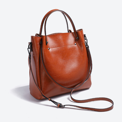 BELLANA™ – 本革クロスボディバケットバッグ