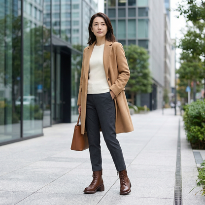 ALTEZZA™ – レトロ調 裏起毛ブーツ 5cm身長アップ