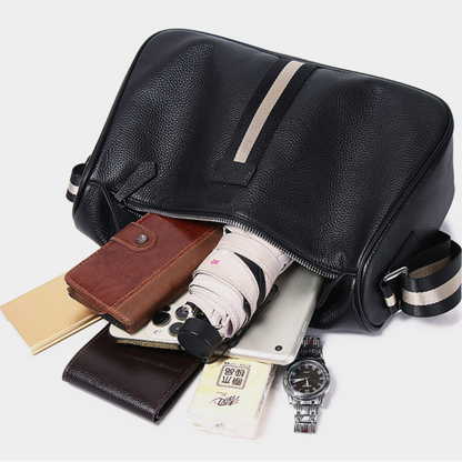 BELLACOR™ – 本革斜めがけメッセンジャーバッグ