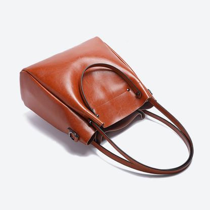 BELLANA™ – 本革クロスボディバケットバッグ