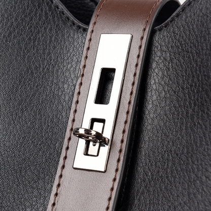 LEVORIA™ – レトロ栃木レザー製バケットバッグ