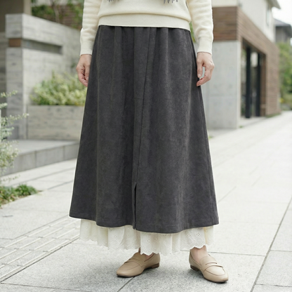 KOKOCHI™ – レース裾付きワイドレッグインナーパンツ