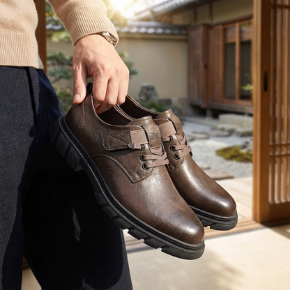 STRATTON™ – プロ仕様・身長アップPUレザーシューズ（5cmヒールアップ）