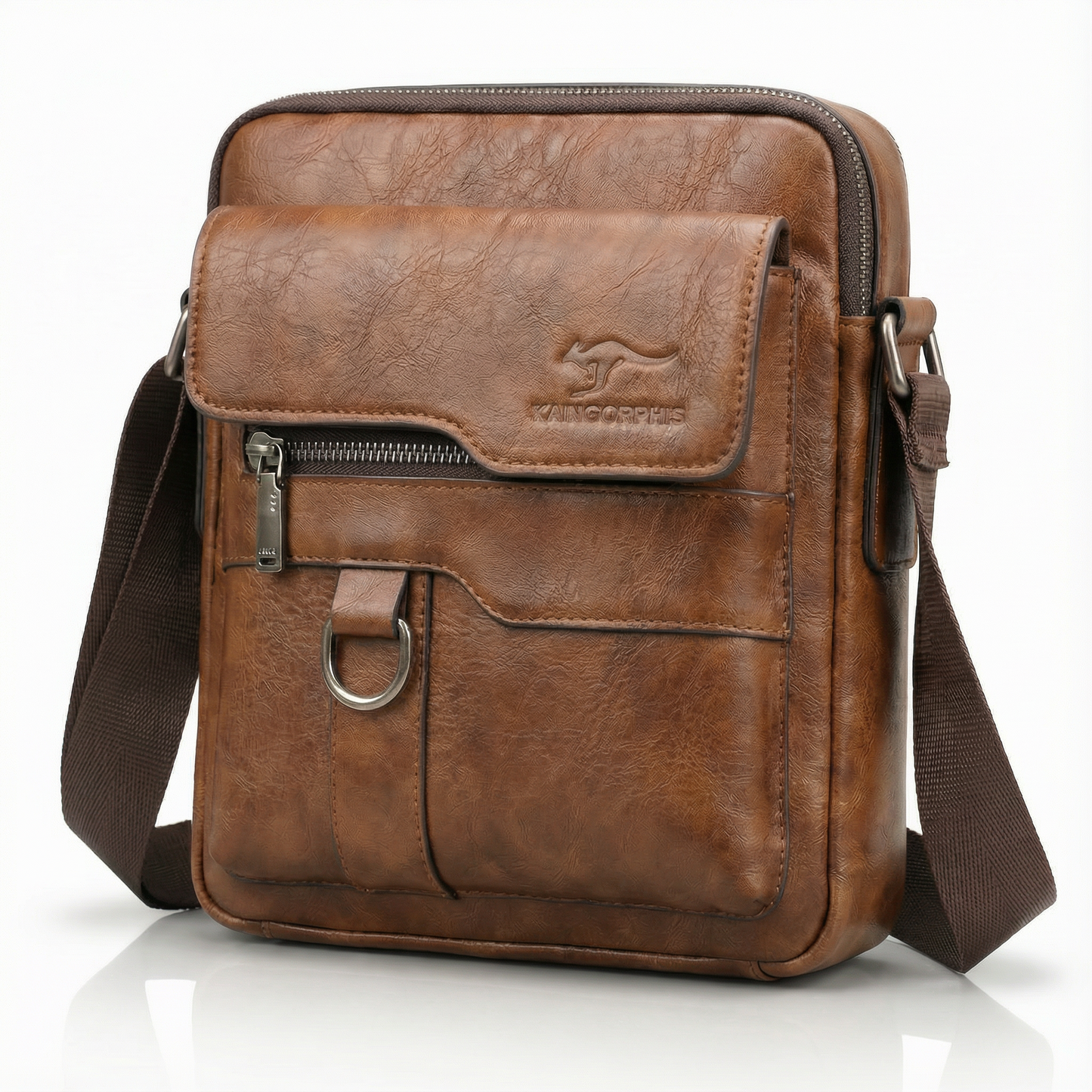 PORTAVO™ – 傷つきにくいレザー メッセンジャーバッグ