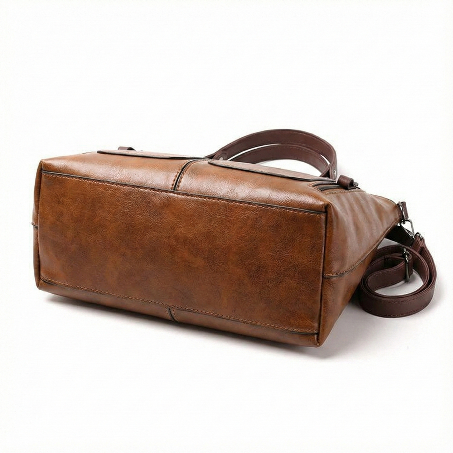 BELLARA™ ヴィンテージ調PUレザーショルダーバッグ