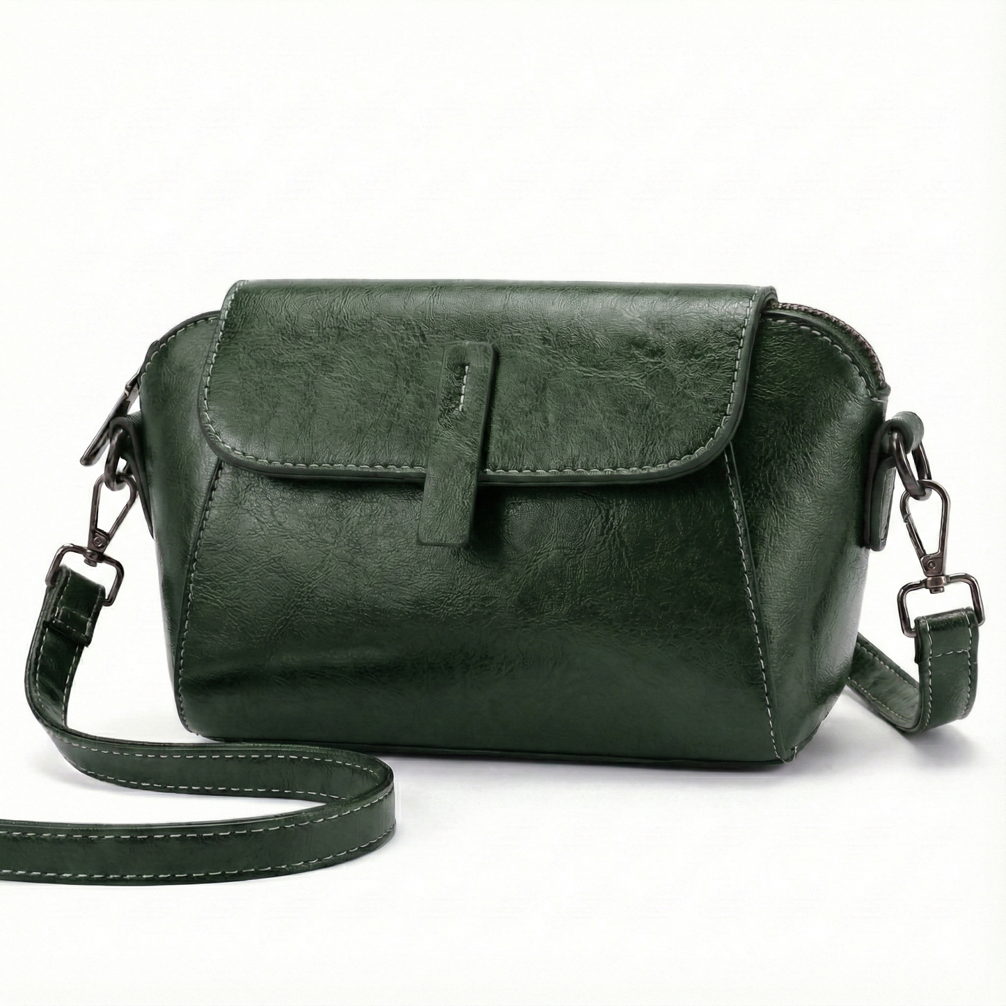 BELLANA™ – オイルワックスレザー ショルダーバッグ