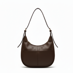 LUNAIRE™ – 大容量PUレザークロワッサンバッグ