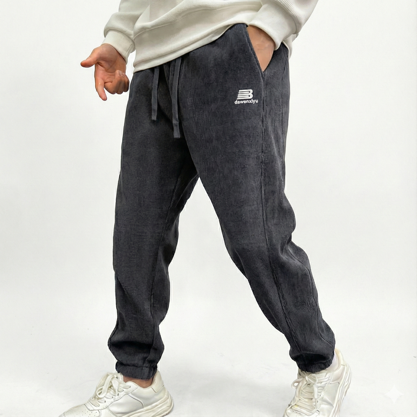 NUKUMORI™ – 裏起毛コーデュロイジョガーパンツ
