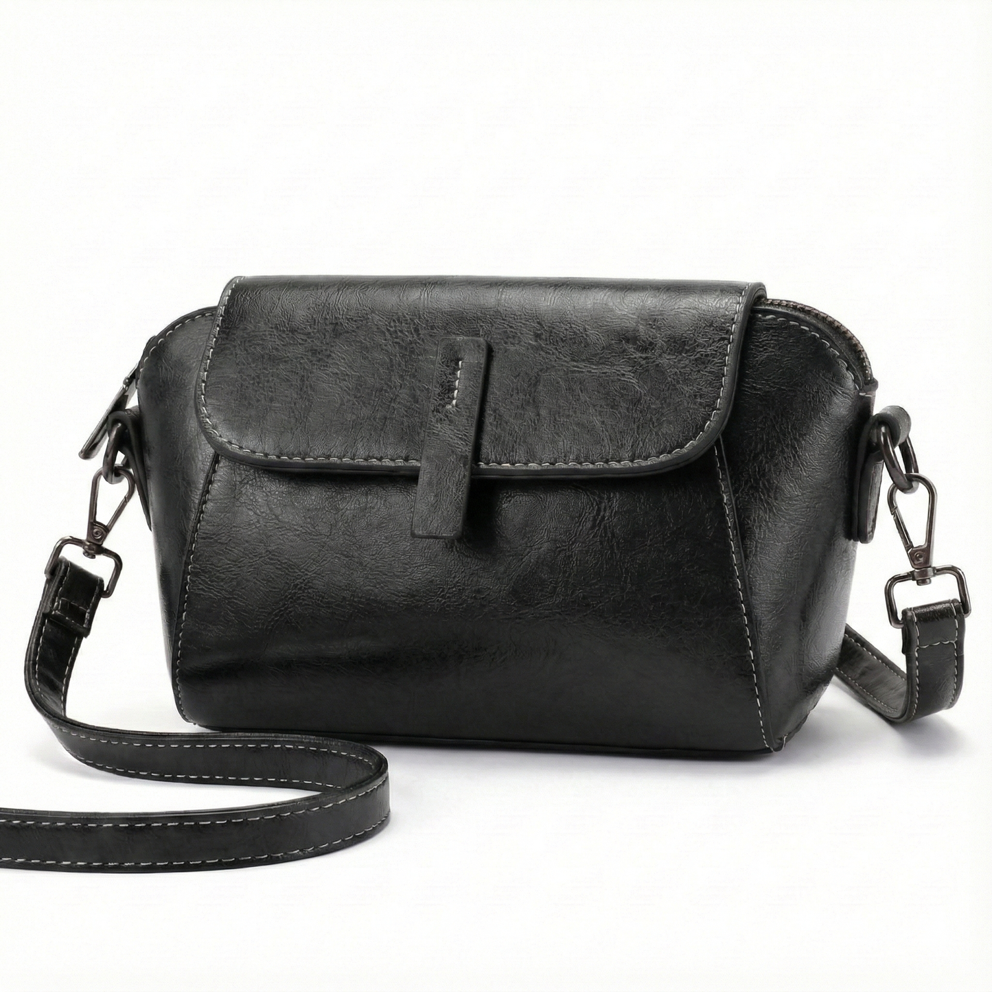 BELLANA™ – オイルワックスレザー ショルダーバッグ