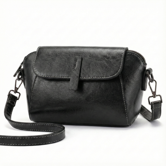 BELLANA™ – オイルワックスレザー ショルダーバッグ