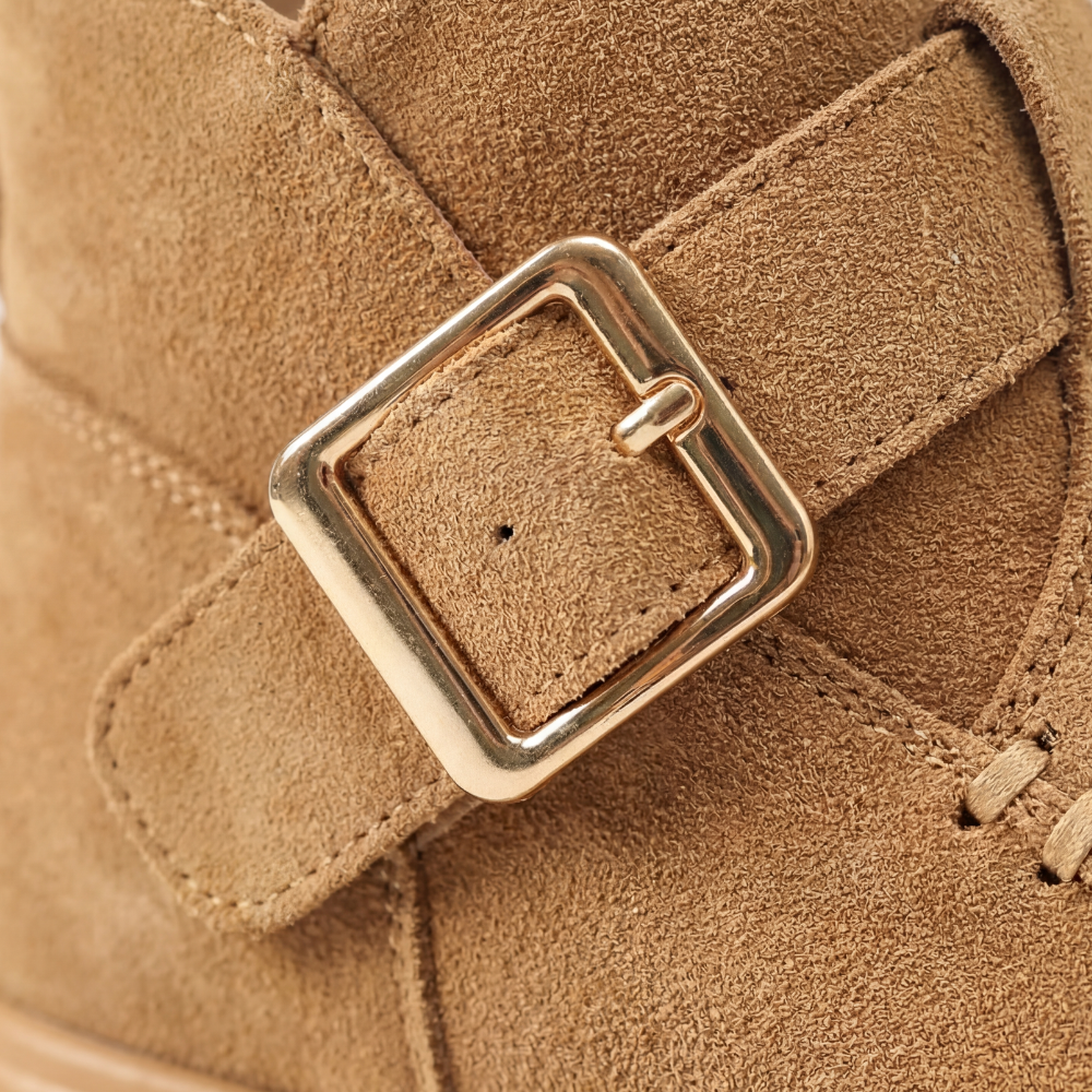 MIYORA™ - 軽量スエード厚底ブーツ（6cmヒールアップ）