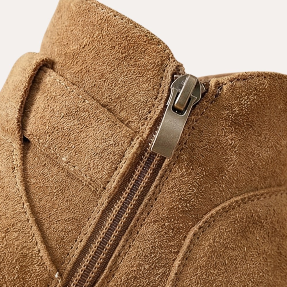 MIYORA™ - 軽量スエード厚底ブーツ（6cmヒールアップ）