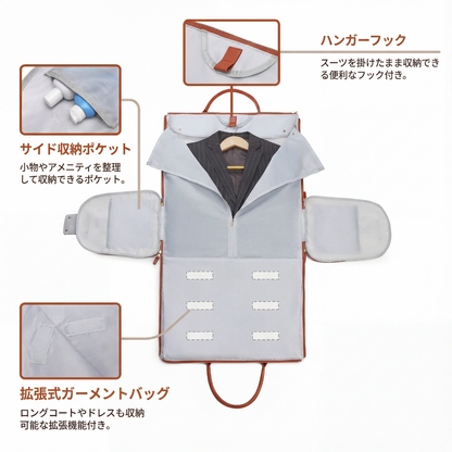 VOYEGA™ – 防水・耐久 片肩掛け 大容量キャリー付きトラベルバッグ