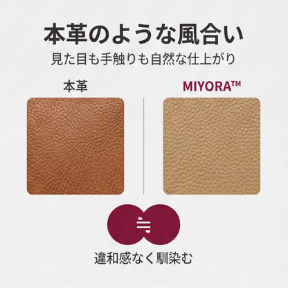 MIYORA™ 貼るだけ簡単レザー補修シート