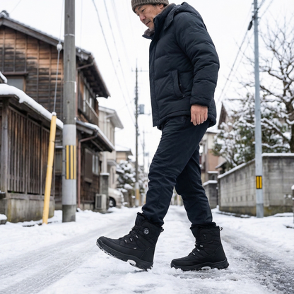 MIYORA™ メンズ ダイヤル式スノーブーツ（防寒・防滑）