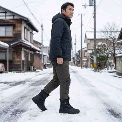 MIYORA™ メンズ ダイヤル式スノーブーツ（防寒・防滑）