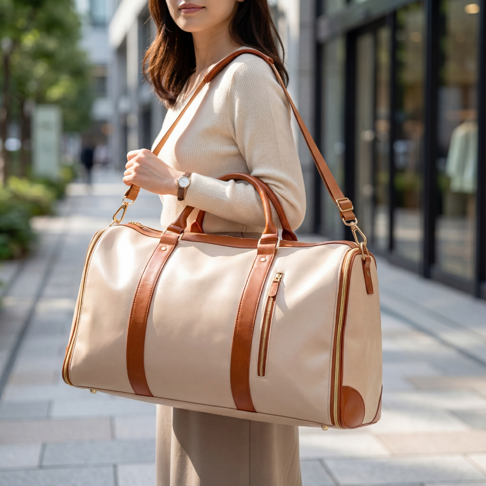 VOYEGA™ – 防水・耐久 片肩掛け 大容量キャリー付きトラベルバッグ