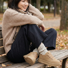 SOLAINE™ – 裏起毛レディーススニーカー