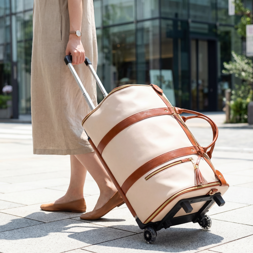 VOYEGA™ – 防水・耐久 片肩掛け 大容量キャリー付きトラベルバッグ