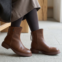 LUNARIA™ – コンフォートヒール本牛革ブーツ