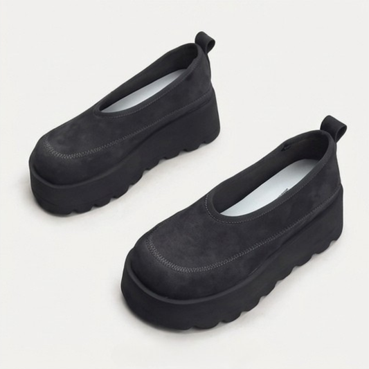 MIYORA™ さっと履けるクッション厚底スリッポン