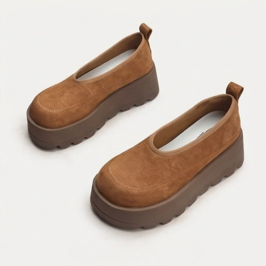 MIYORA™ さっと履けるクッション厚底スリッポン