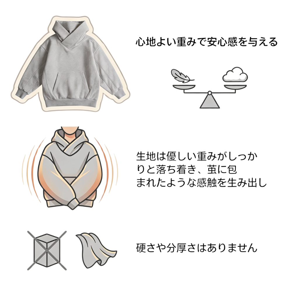 WELNEST™ – 厚手ウール裏地付き冬用パーカー