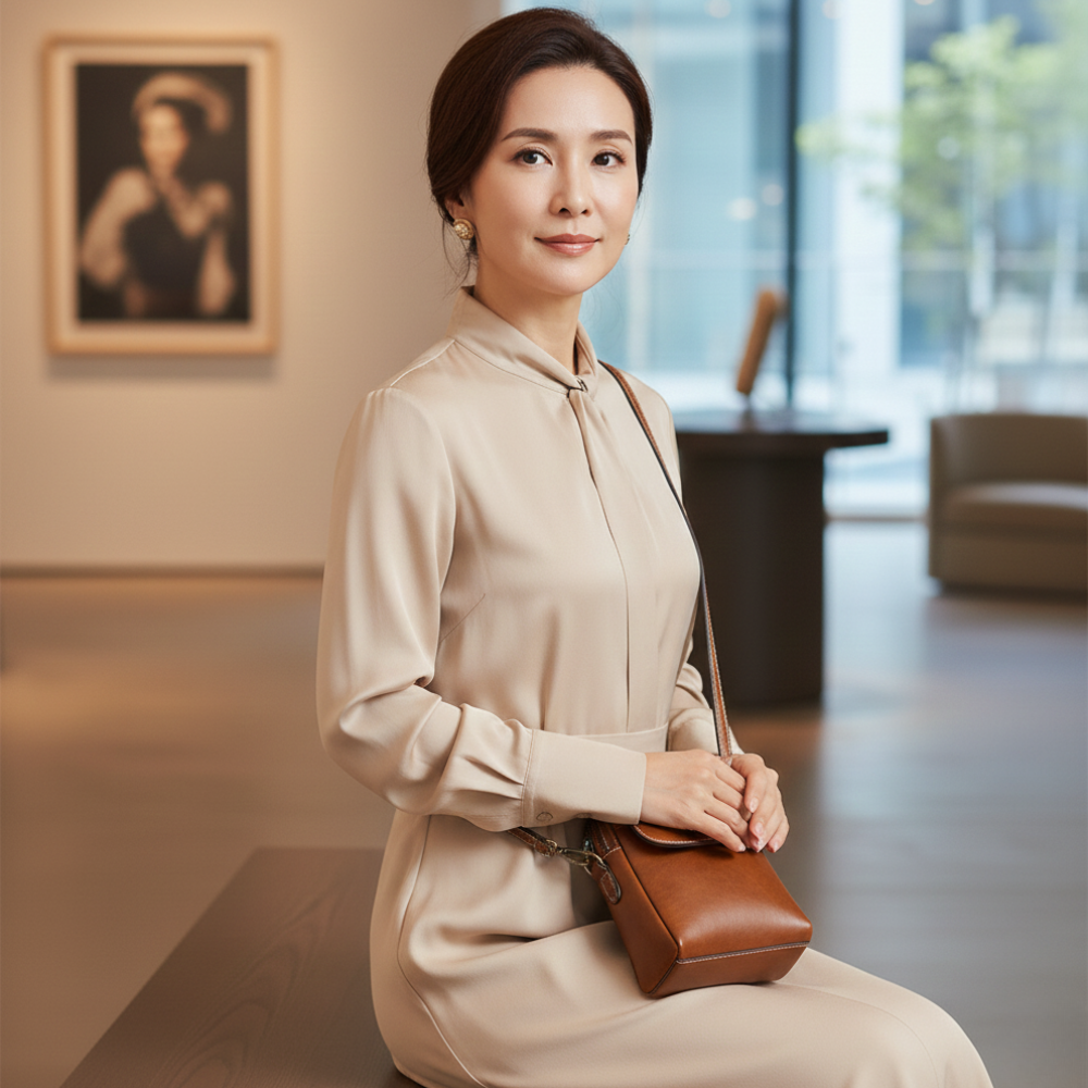 BELLANA™ – 本革ジェニュインレザーポリッシュショルダーバッグ