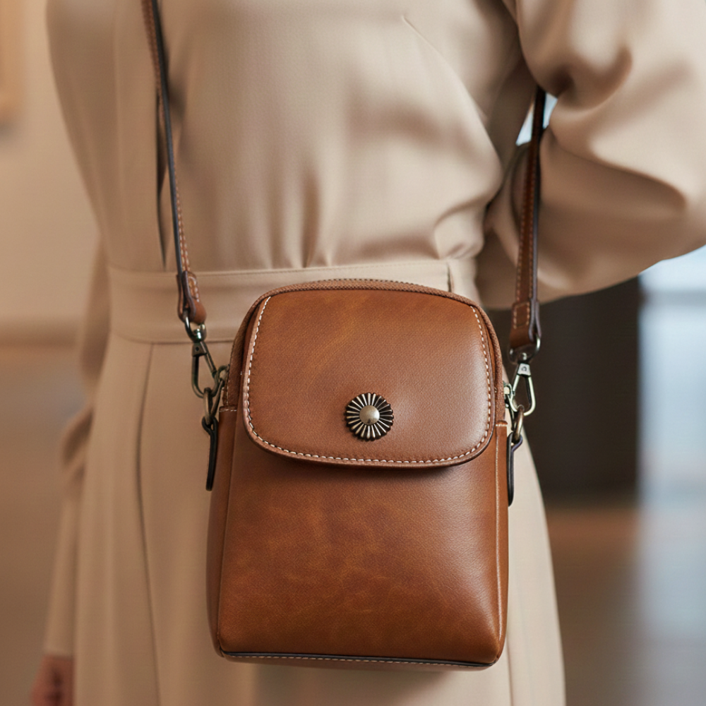 BELLANA™ – 本革ジェニュインレザーポリッシュショルダーバッグ