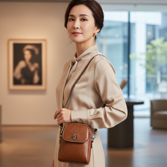 BELLANA™ – 本革ジェニュインレザーポリッシュショルダーバッグ