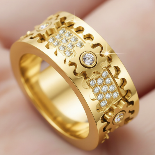 GEARÉA™ – クリスタル装飾 回転ギアリング