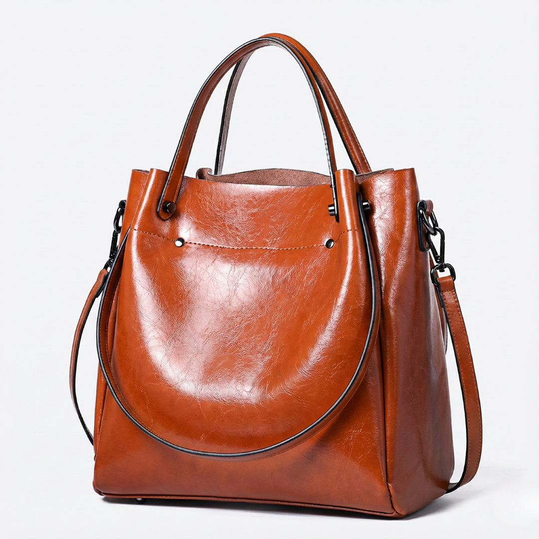 BELLANA™ – 本革クロスボディバケットバッグ