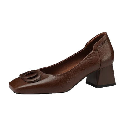 VELORIA™ – エレガント本革コンフォートフラットシューズ