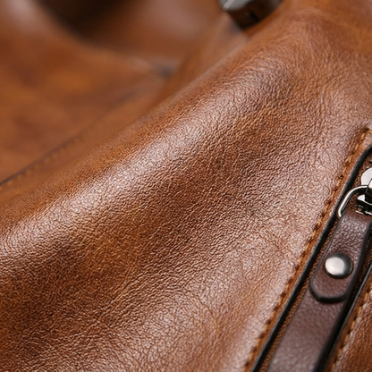 BELLARA™ ヴィンテージ調PUレザーショルダーバッグ